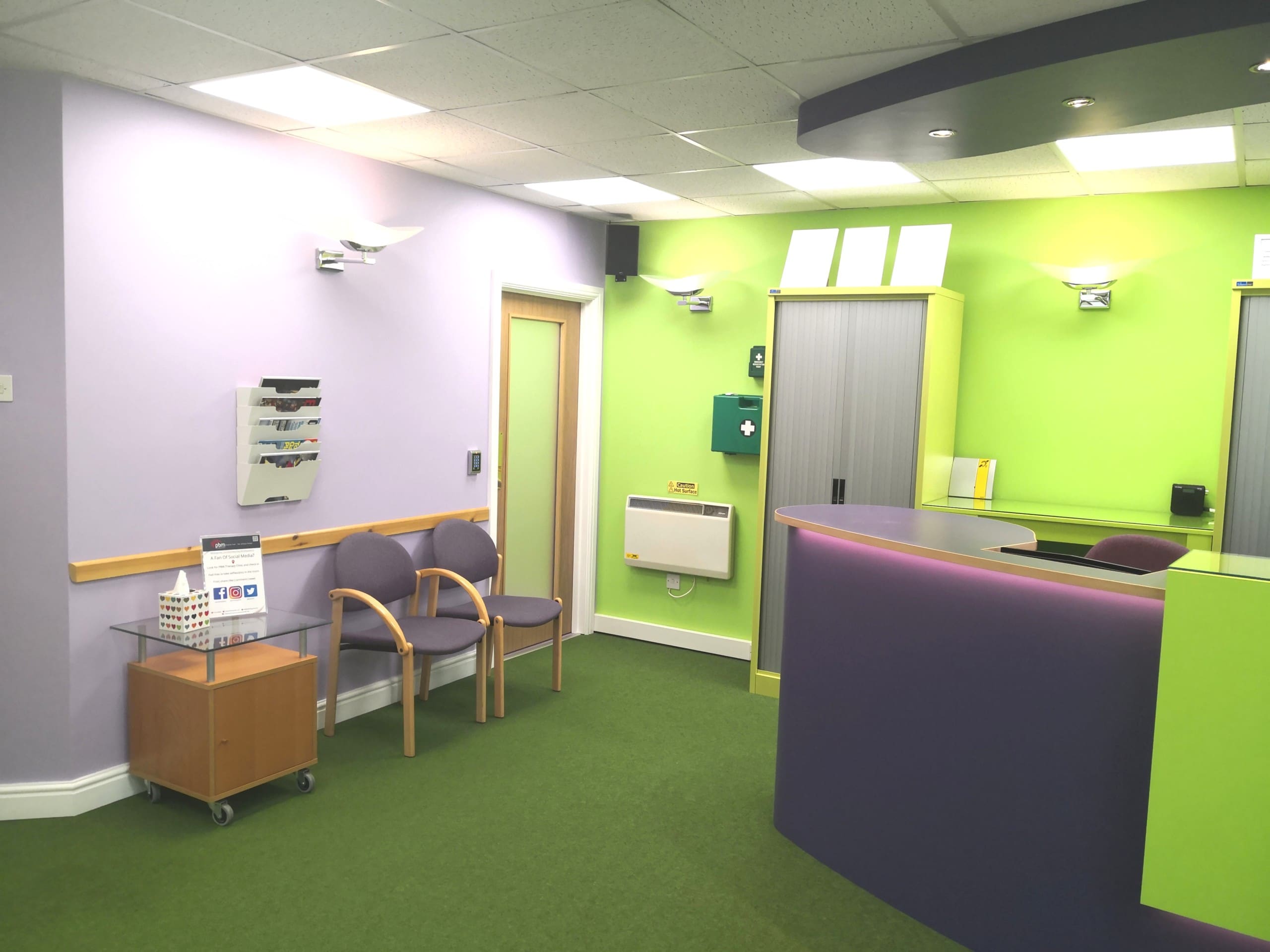 WellBeing reception and seating