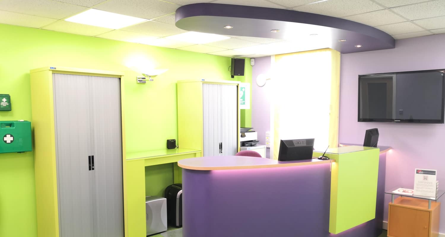 Reception for medical room hire Derby
